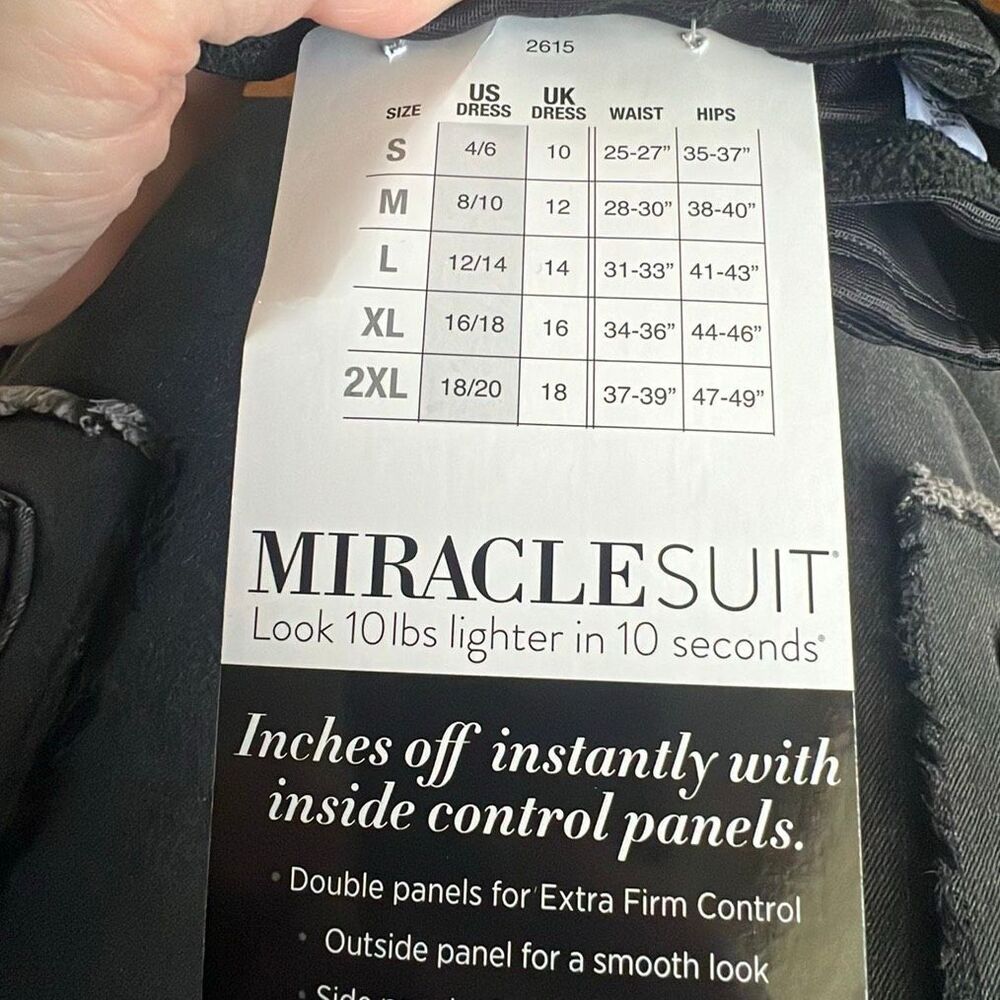 Miraclesuit Waist Cincher Extra Firm Control 2615 Black Nwt Size Small - Picture 7 of 7